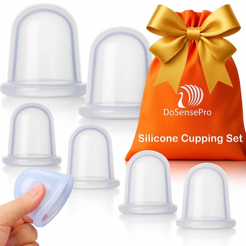 DoSensePro Silicone Cupping Therapy Set - by DoSensePro - Silicone Cupping Set Massage Therapy Cups for Arthritis, Pain Relief, Anti Aging, and Anti-Cellulite - Cupping Kit for Massage Therapy Cups - Image 1